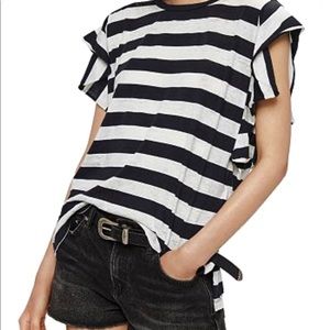 All Saints Darno Striped Tee